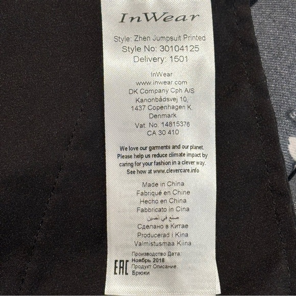 INWEAR Sz 16 Windy Petals Wide Leg Jumpsuit Floral Ruffle Sleeves NEW WITH TAGS - Picture 15 of 16